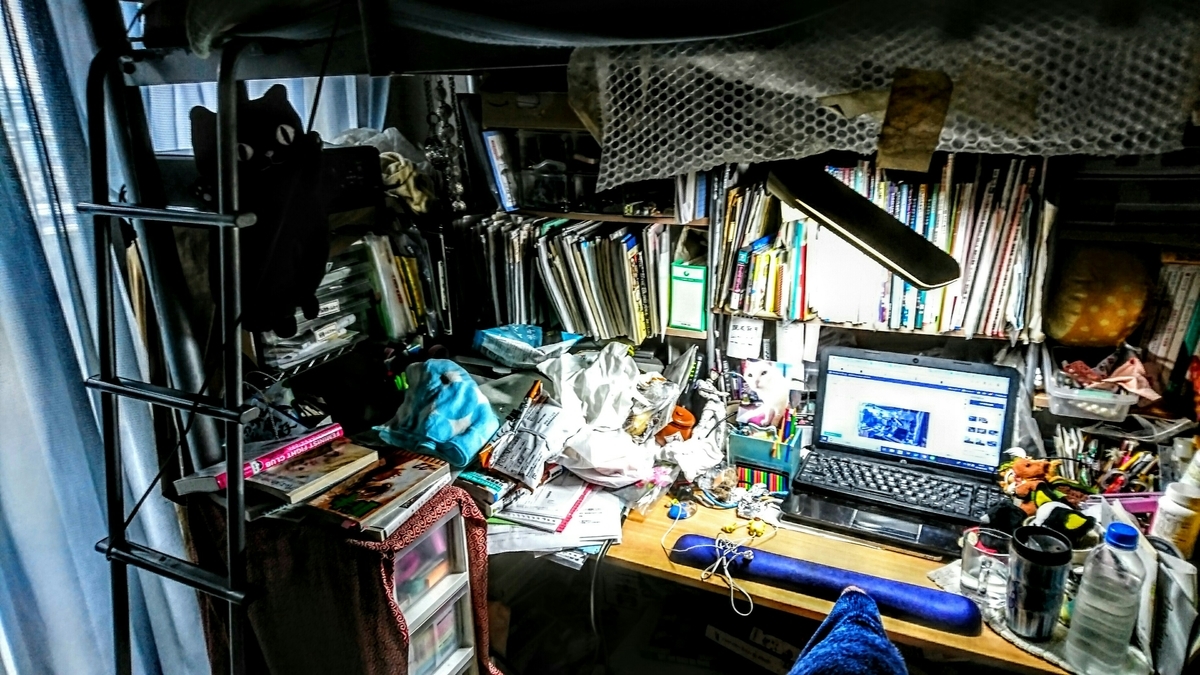 昼間のロフトベッドの様子